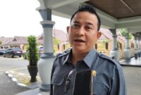 Wakil Ketua Komisi II DPRD Kalimantan Timur, Sapto Setyo Pramono saat diwawancarai di Gedung DPRD Kaltim