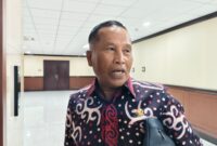 Anggota DPRD Kalimantan Timur Sugiono saat diwawancarai di Ruang BK, lantai 3 Gedung D DPRD Kaltim, Jumat (9/5/2025).
