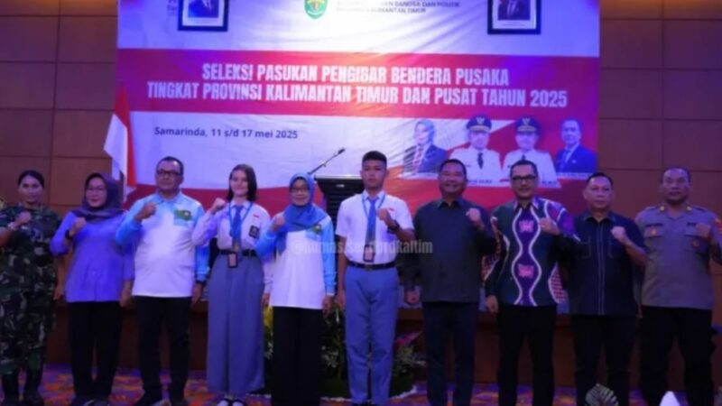 Wakil Ketua DPRD Kaltim Ekti Imanuel menghadiri seleksi Paskibraka tingkat Provinsi Kaltim dan Nasional tahun 2025 di Samarinda Room, Hotel Puri Senyiur, Senin pagi (12/5/2025). (Foto: Humas DPRD Kaltim)