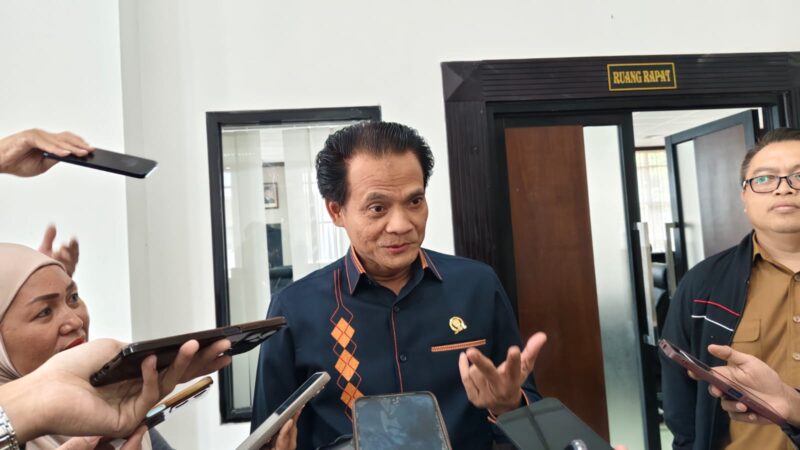 Subandi, Anggota Komisi III DPRD Kaltim saat diwawancarai di Gedung E DPRD Kaltim, Senin (19/5/2025)