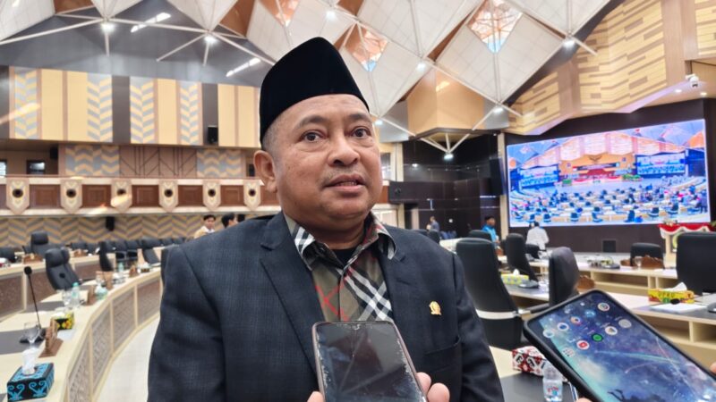 La Ode Nasir, Anggota Komisi I DPRD Kalimantan Timur saat diwawancarai di Gedung B DPRD Kaltim, Rabu (28/5/2025)
