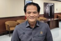 Subandi, Ketua BK DPRD Kaltim saat diwawancarai di Gedung D DPRD Kaltim, Jumat (9/5/2025).