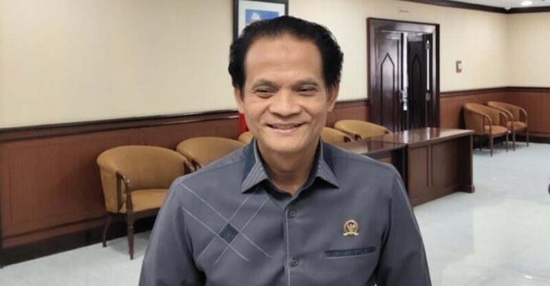 Subandi, Ketua BK DPRD Kaltim saat diwawancarai di Gedung D DPRD Kaltim, Jumat (9/5/2025).