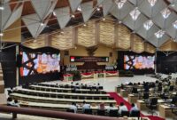 Suasana Rapat Paripurna ke 17 Penetapan pansus RPJMD Rapat di Gedung Utama B DPRD Kaltim, Rabu (11/6/2025).