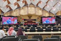 Suasana Rapat Paripurna ke-16 di Ruang sidang Gedung DPRD Provinsi Kalimantan Timur, Senin (2/6/2025)