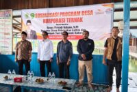 Anggota Komisi II DPRD Kalimantan Timur, Firnadi Ikhsan dalam kegiatan Sosialisasi Program Desa Korporasi Ternak yang digelar di Kecamatan Tenggarong Seberang, Kamis (3/7/2025).